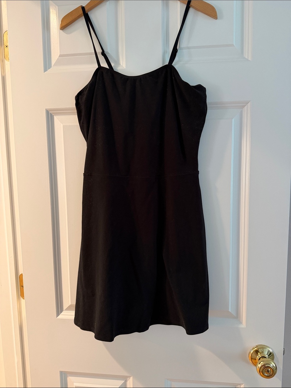 ALO Yoga Black Spaghetti Strap Dress